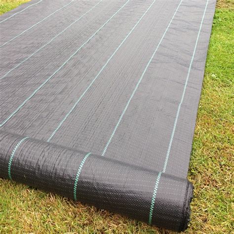 100g 2m wide weed control fabric ground cover membrane landscape mulch ...