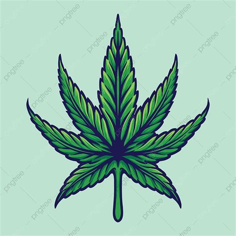 Weed Leaves Clipart Hd PNG, Weed Botanical Cannabis Leaves, Logo Vector Illustrations For Your ...