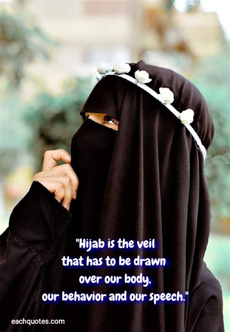 Beautiful Hijab Quotes and Sayings For Muslim Women in English with Images 2022 by eachquotes.com.