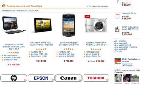 Recomendados Web Colombia: Tienda Online Linio