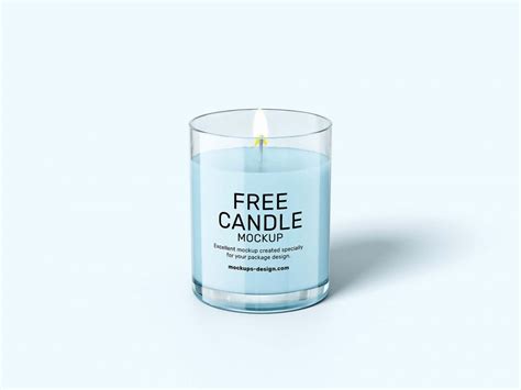 Free 6 Scented Candle Jar Mockup set - Free Package Mockups