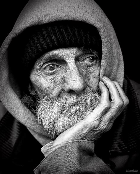 Portrait Photography Black White Homeless