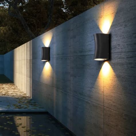 up down light wall scone light led outdoor modern design porch stair ...