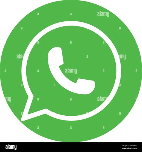 WhatsApp logo messenger icon. Realistic social media logotype. whats app button on transparent ...