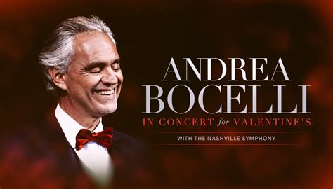 Andrea Bocelli in concert for Valentine's | Bridgestone Arena