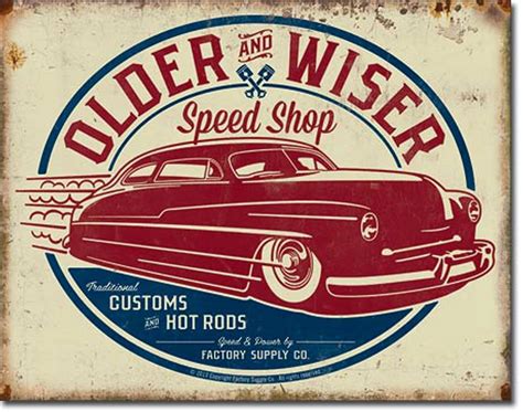 HOT ROD GARAGE VINTAGE RETRO METAL TIN SIGN POSTER WALL PLAQUE Novelty Home Décor Plaques ...