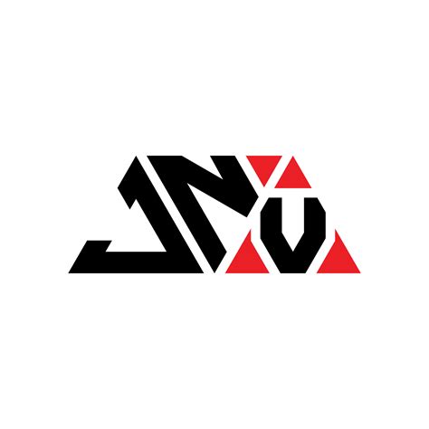 JNV triangle letter logo design with triangle shape. JNV triangle logo design monogram. JNV ...