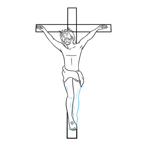 How to Draw Jesus on the Cross - Really Easy Drawing Tutorial