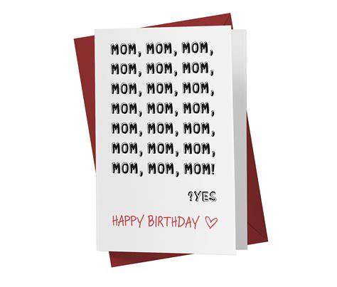 Funny Birthday Mom Dad Card Happy Birthday From Your Favorite Child Crimson And Clover Studio ...