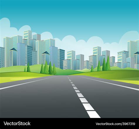 City Royalty Free Vector Image - VectorStock