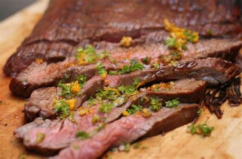 Foodista | Grill-tastic Marinated Flank Steak with Orange Gremolata