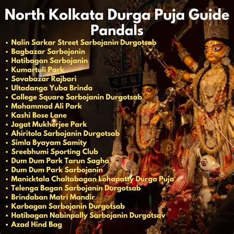 North Kolkata Durga Puja Guide Map - Durga Puja Pandal 2023