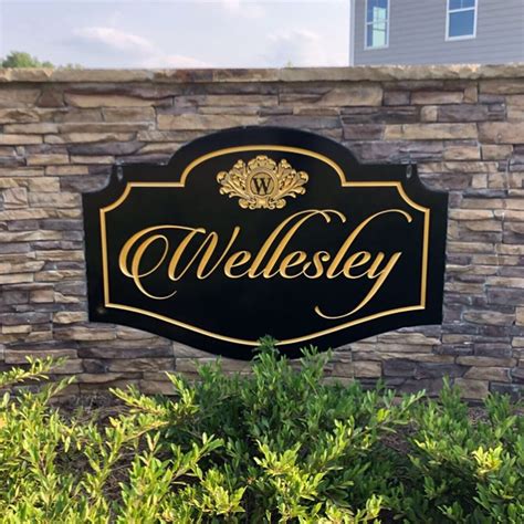 Wellesley Custom Entrance Sign - Sign Scientist custom sign