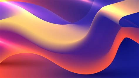 Abstract 3D liquid colorful gradient flow wave shape elements background 11300535 Vector Art at ...