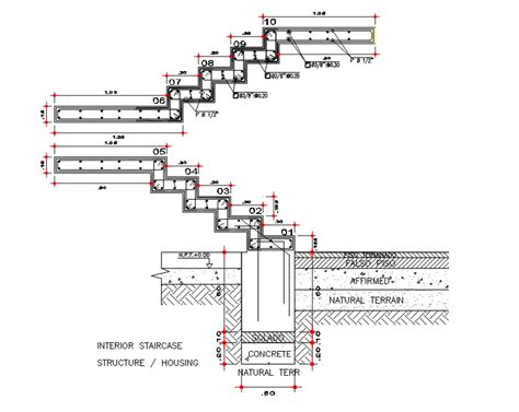 Reinforced Concrete Staircase Plan | Concrete staircase, Concrete stairs, Reinforced concrete