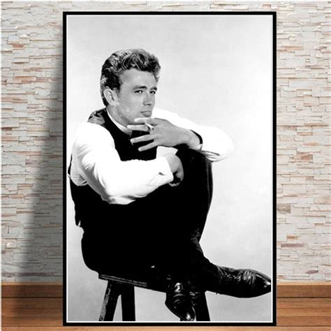 James Dean Smoking Portrait Poster – Aesthetic Wall Decor