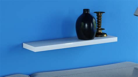 Gloss White Floating Shelf 800x200x38 – Topshelf