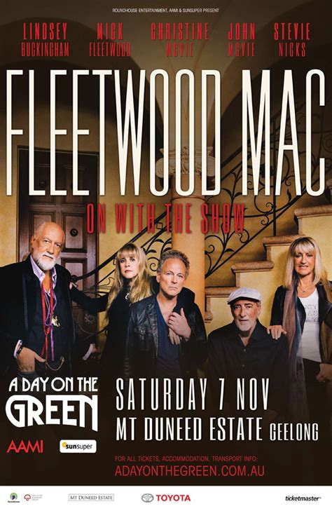 Fleetwood Mac Poster Concert Australia Tour 11 x 17 inches Ships SameDay From USA ...