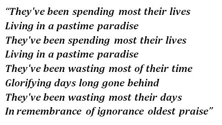 Stevie Wonder's "Pastime Paradise" Lyrics Meaning - Song Meanings and Facts