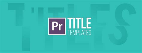 Learn How To Use Our Premiere Pro Title Templates | Motion Array