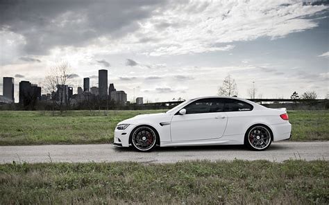 2560x1440px | free download | HD wallpaper: BMW E92 M3 white car side view, white coupe ...