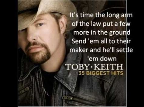 BEER FOR MY HORSES-toby keith-with LYRICS | Horses lyrics, Country music, Country playlist