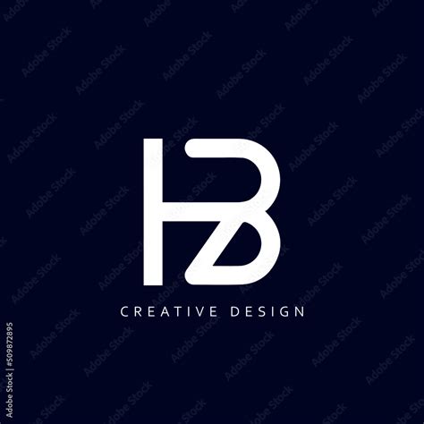 HB Logo Design, Creative Professional Trendy Letter HB Monogram in ...