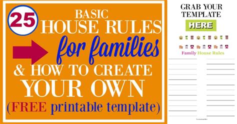 25 Basic House Rules For Families & How to Create Your Own