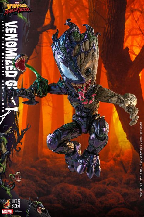Spider-Man: Maximum Venom - Venomized Groot Life-Size Collectible Figure by Hot Toys - The ...