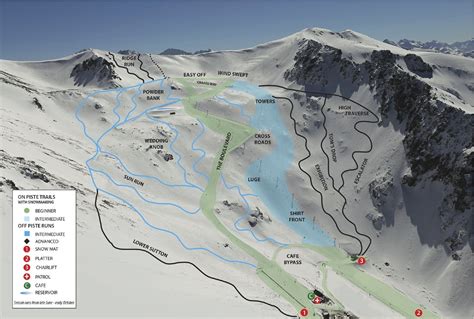 Ohau Snow Fields Trail Map | OnTheSnow