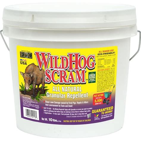 EPIC Wild Hog Scram 10-lb Wild Hog Repellent in the Animal & Rodent Control department at Lowes.com