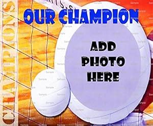 Amazon.com: 6 Inch Round Cake - Volleyball Birthday - Edible Photo Frame Cake Topper - D4445 ...