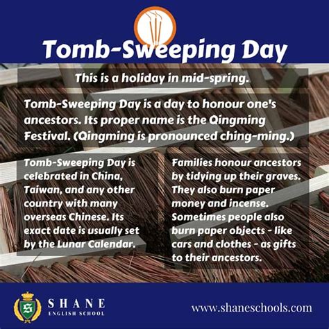 English Lesson 0047: Holiday "Tomb-Sweeping Day" - Shane English Schools Worldwide