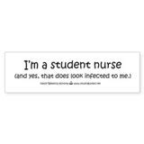 Student Nurse Quotes Stickers Car Bumper Stickers, Decals