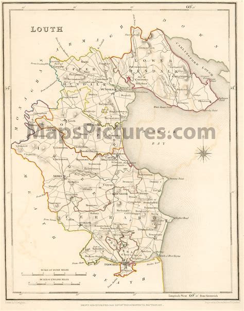 County Louth Ireland - Map 1837