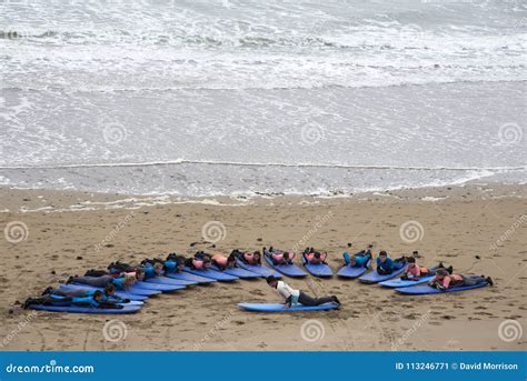 Youth Being Taught Surfing at Ballybunion Editorial Photo - Image of ocean, summer: 113246771