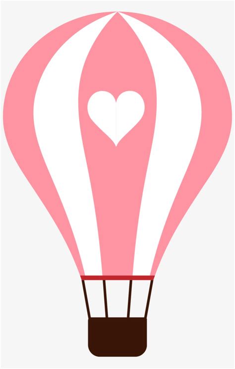 Hot Air Balloon Cartoon Clip Art - Hot Air Balloon Heart Clipart - Free ...