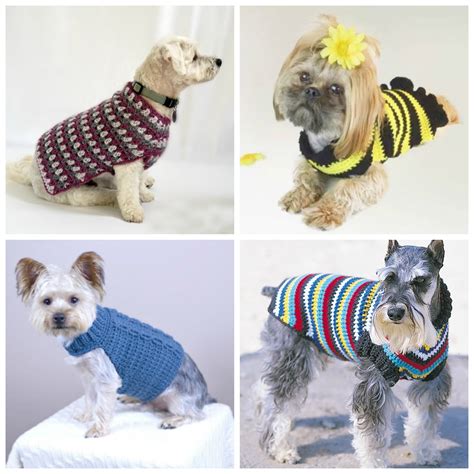 12 Crochet Dog Sweater Patterns For Your Fur Babies - Cream Of The Crop Crochet