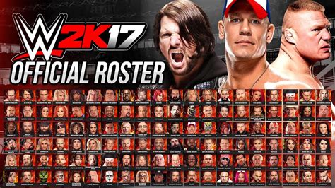 WWE 2K17 Official Roster - All 138 Superstars, Legends & Women! - YouTube