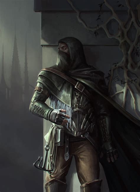 Medieval Thief Character art by Daria Rashev | DM, War Gamer, RPG Cartographer