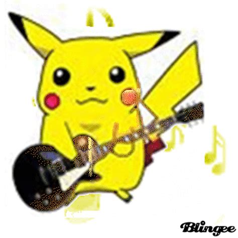 pikachu guitar Picture #135414363 | Blingee.com