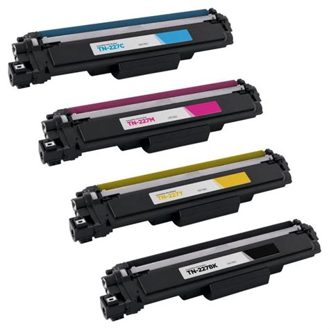 Brother TN-227 High Yield Bk, C, M, Y Toner Cartridges - 123inkjets