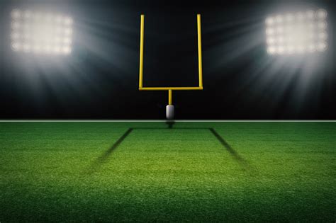 American Football Field Goal Post Stock Photo - Download Image Now - iStock