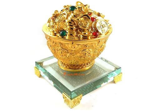 Extreme Good Fortune Golden Feng Shui Wealth Bowl :: Buy Feng Shui