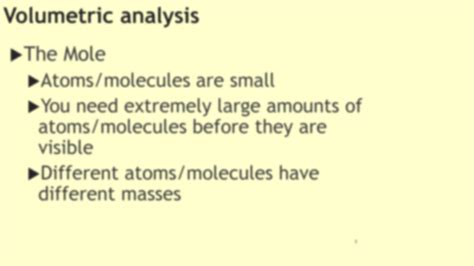 SOLUTION: CHEMISTRY-VOLUMETRIC ANALYSIS - Studypool