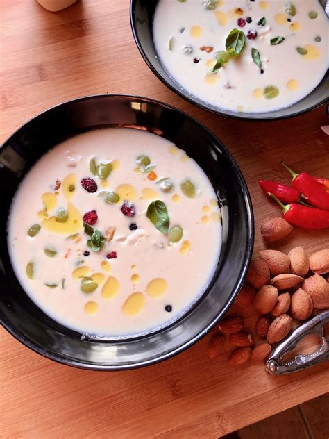 “Ajo Blanco” – Cold garlic and almond soup from Spain. #spain #food #ajo #ajoblanco | Spain food ...