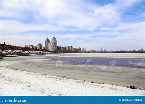 Kiev, Capital City of Ukraine in Winter. Editorial Photo - Image of ...