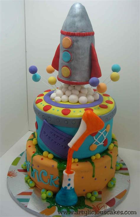 Mad Science Cake — Children's Birthday Cakes | Science cake, Mad ...