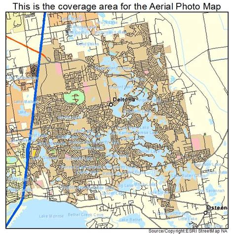 Aerial Photography Map of Deltona, FL Florida