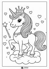 Unicorn Coloring Pages 55  Easy And Free Printable PDF sketch template